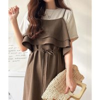 Classical Elf/クラシカルエルフ Classical Elf 上品シルエットが大人可愛い。ダブルフリルキャミワンピース（ロング丈）/508265280