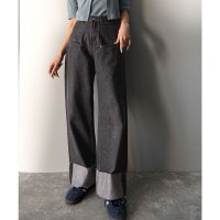 Classical Elf/クラシカルエルフ Classical Elf 《JaVa ジャバコラボ》新感覚な大人デニム。ロールアップフロントポケットワイドデニムパンツ/508265282