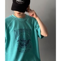 Classical Elf/クラシカルエルフ Classical Elf 《JaVaジャバコラボ》大人のゆるスタイル。裏使いヴィンテージライクピグメントプリント半袖スウェット/508265283