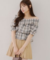 NICE CLAUP/OLIVE des OLIVE OUTLET/クロスオフショルブラウス/508265384