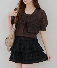NICE CLAUP/OLIVE des OLIVE OUTLET/【2枚セット】ラメ透かしニットアンサンブル/508265385