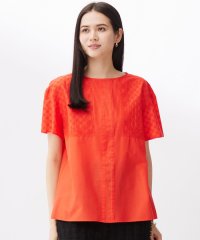 JIYU-KU(LARGE SIZE)/【接触冷感・洗える】エンブロイダリーローン Tブラウス/508265455