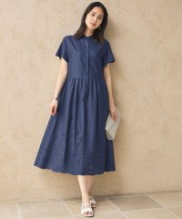 JIYU-KU /【カタログ掲載・接触冷感・洗える】エンブロイダリーローンシャツ ワンピース/508265462