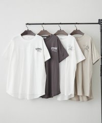 NICE CLAUP/OLIVE des OLIVE OUTLET/【NAO】アニマルプリント後ボタン半袖プルオーバー/508265470