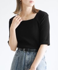 reca/レカ reca スクエアネック五分袖リブTシャツ（wk－0563）/508265559