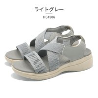 Hashed Coorde/ハッシュド コーデ Hashed Coorde サンダル レディース フライニットXクロスゴム HC4506 ハッシュド コーデ スポーツサンダル/508265651