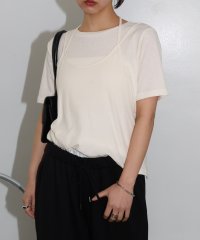 and　Me.../アンドミー andme ホルターネック シアー レイヤード Tシャツ/508265668