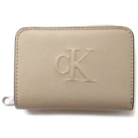 Calvin Klein/カルバン クライン Calvin Klein Calvin Klein カルバンクライン アウトレット サイフ ラウンドファスナーロゴ ウォレット 二つ折り財布/508265775