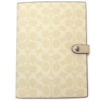 COACH/コーチ COACH コーチ COACH アウトレット シグネチャー キャンバス ノート ノートブック ブックカバー セット ヘイ イエロー CZ198 SVMN/508265791