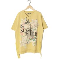 ScoLar/スカラー ScoLar ロゴ花蝶柄 スリット入りTシャツ/508265835