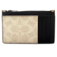 COACH/コーチ COACH コーチ 財布 COACH アウトレット シグネチャー メンズ ブロックド シグネチャー ジップ コインケース カードケース CAB81 QB/508265925
