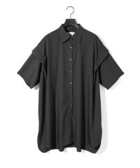 MIDIUMISOLID/MIDIUMISOLID for Ladies タックショルダーワイドシャツ/508265981