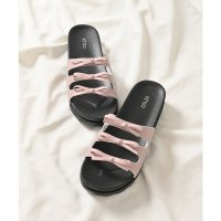 Honeys/ハニーズ Honeys リボンサンダル サンダル 靴 シューズ リボン トリプルリボン 合皮 フェイクレザー 厚底 フラット 無地 ガーリー 夏 白 黒 sho/508265987