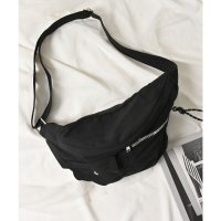 Honeys/ハニーズ Honeys ボディバッグ ボディバッグ バッグ 鞄 ナイロン素材 ファスナー開閉 無地 フラップ付きポケット ガーリー オールシーズン 白 黒 レデ/508265991