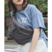 Honeys/ハニーズ Honeys ボディバッグ ボディバッグ バッグ 鞄 ナイロン素材 ファスナー開閉 無地 フラップ付きポケット ガーリー オールシーズン 白 黒 レデ/508265991