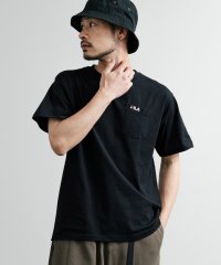 Rocky Monroe/ロッキーモンロー Rocky Monroe FILA フィラ Tシャツ 半袖 ポケット メンズ レディース クルーネック ロゴ 刺繍 ワンポイント ルームウェア/508266033