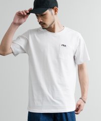 Rocky Monroe/ロッキーモンロー Rocky Monroe FILA フィラ Tシャツ 半袖 ポケット メンズ レディース クルーネック ロゴ 刺繍 ワンポイント ルームウェア/508266033