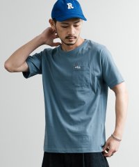 Rocky Monroe/ロッキーモンロー Rocky Monroe FILA フィラ Tシャツ 半袖 ポケット メンズ レディース クルーネック ロゴ 刺繍 ワンポイント ルームウェア/508266033
