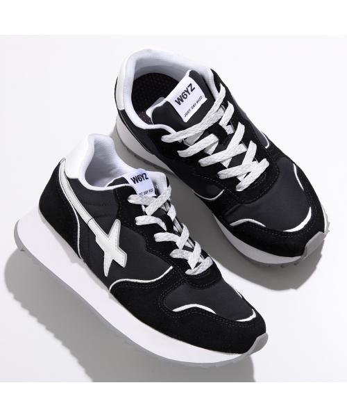 W6YZ* ウィズ スパンコール スニーカー レースアップ ブラック W6YZ(シューズ) SALE セール ｜ ウィズ レディース デーヴァ