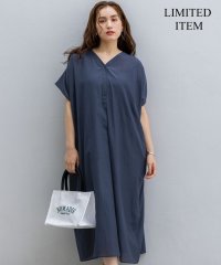 NIJYUSANKU（LARGE SIZE）/【Lサイズ限定/接触冷感/速乾性/洗える】エアリーブライトローン Vネックワンピース/508266245