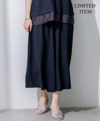 NIJYUSANKU（LARGE SIZE）/【Lサイズ限定/吸水速乾/UVカット/接触冷感/】ストレッチジョーゼット ガウチョパンツ/508266247