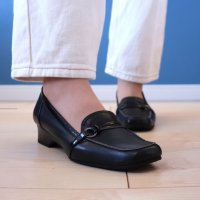 BLANC / BLEU/ブランブルー blanc/bleu 大きめサイズ【日本製】 ふかふか ベルト付きコンフォートパンプス/507282529