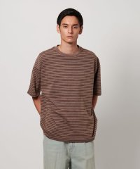 monkey time/アシッドウォッシュ ボーダー Tシャツ/508092582