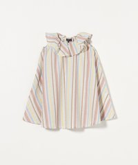 green label relaxing （Kids）/ストライプ フリルワンピース / キッズ  100cm－130cm/508211154