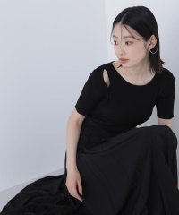 NATURAL BEAUTY BASIC/カットアウトニットドッキングワンピース/508246491