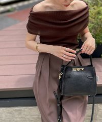 ◇【WEB限定カラーあり】《手洗い可能》シアーオフショルプルオーバーニット