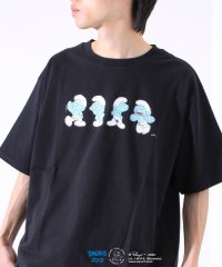 FREDYMAC/表情連続プリント スマーフ フロントTシャツ? /508263986