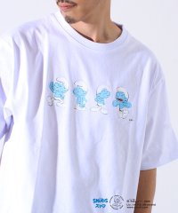 FREDYMAC/表情連続プリント スマーフ フロントTシャツ? /508263986