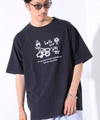 FREDYMAC/【tuu/トゥー】白黒プリントTシャツ ? Let's surf バイク＆サーフボード /508263989