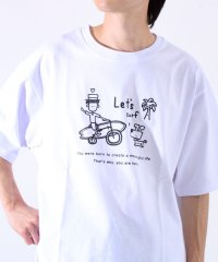 FREDYMAC/【tuu/トゥー】白黒プリントTシャツ ? Let's surf バイク＆サーフボード /508263989