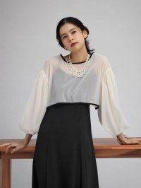 petirobe/プチローブ petirobe シフォンボレロレイヤードワンピース/508266513