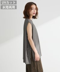 Green Parks/グリーン パークス Green Parks サイドリボンノースリーブチュニック/508266514