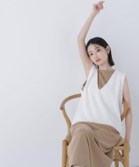 NATURAL BEAUTY BASIC/Vネックニットベスト＆ナローワンピース/508266520