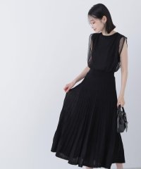 NATURAL BEAUTY BASIC/チュールドッキングニットワンピース/508266521