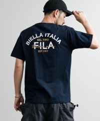 Rocky Monroe/ロッキーモンロー Rocky Monroe FILA フィラ Tシャツ 半袖 プリント メンズ レディース カットソー クルーネック BOX サークル アーチ /508266756