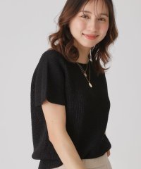 COUP DE CHANCE/【洗える／日本製／和紙素材の清涼感】ざっくりとしたラメ混ニットトップス/508266874