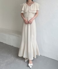 JUNOAH/ジュノア JUNOAH ラッフルカラーマーメイドワンピース/508266930