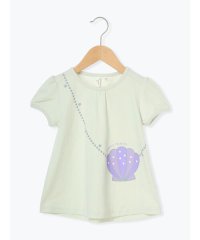 Samansa Mos2 Lagom/【吸水速乾】貝殻ポシェットTシャツ/508267007
