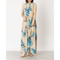 RINASCIMENTO/リナシメント RINASCIMENTO チェーンネックレスフラワーロングワンピース/508267389