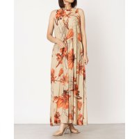 RINASCIMENTO/リナシメント RINASCIMENTO チェーンネックレスフラワーロングワンピース/508267389