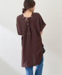 NICE CLAUP/OLIVE des OLIVE OUTLET/後ろレースアップチュニックブラウス/508267477