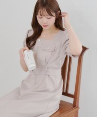 NICE CLAUP/OLIVE des OLIVE OUTLET/ベルト付きフロントジップワンピース/508267478