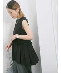 Samansa Mos2 blue/◎【接触冷感】ドッキングノースリーブプルオーバー/508267531