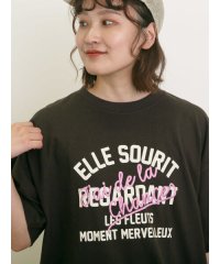 サマンサ モスモス Samansa Mos2 【UVカット】ロゴプリントTシャツ