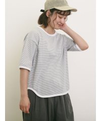 Samansa Mos2/◎ラウンドヘムボーダーカットソー/508267660