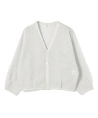 MACPHEE/コットンメッシュ Vネックカーディガン/508267739